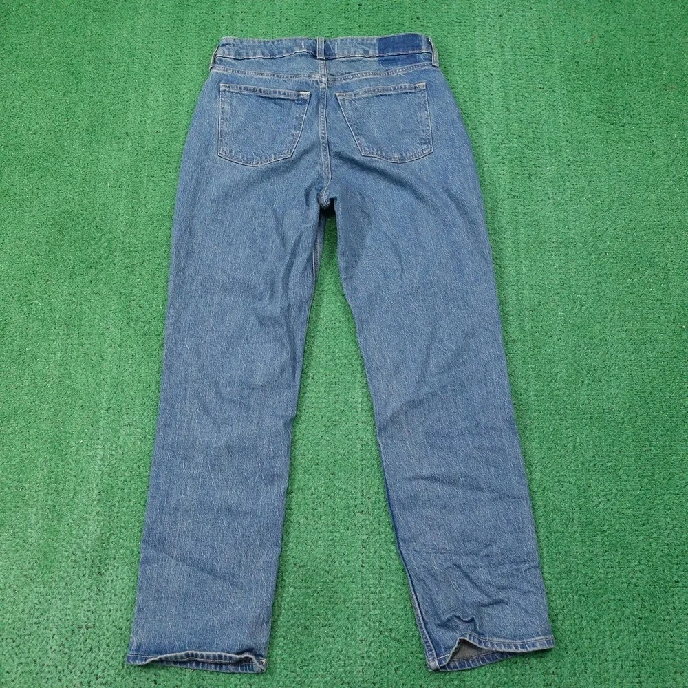 Abercrombie & Fitch Jeans Womens 26 Short Blue Mid‎ Rise 90s Straight Curve Love